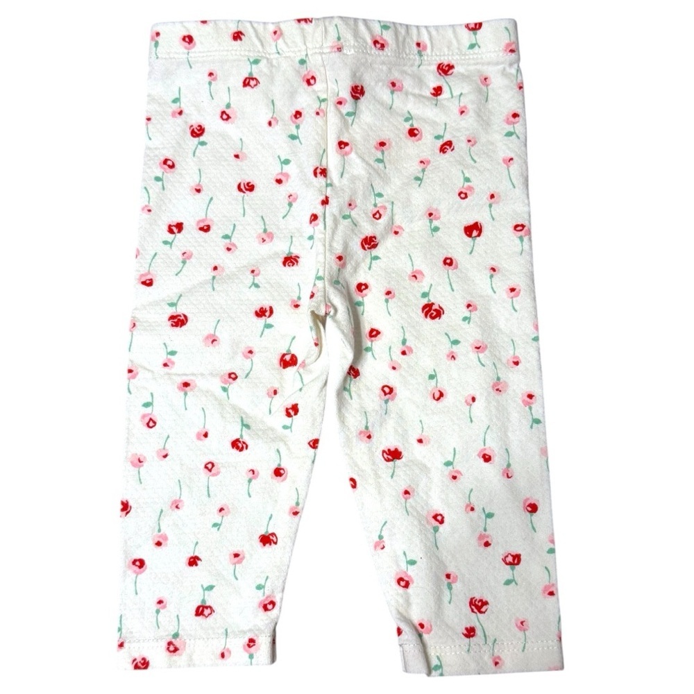 Kate Spade Baby Girl 3-Piece Floral Outfit Set Bib Top Pants Pink White - Picture 9 of 12